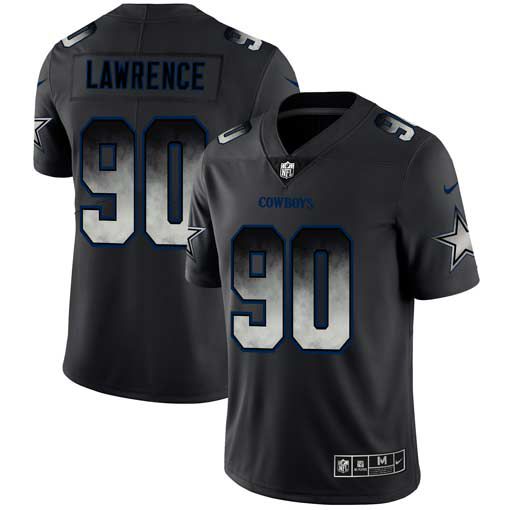 Men Dallas cowboys 90 Lawrence Nike Teams Black Smoke Fashion Limited NFL Jerseys